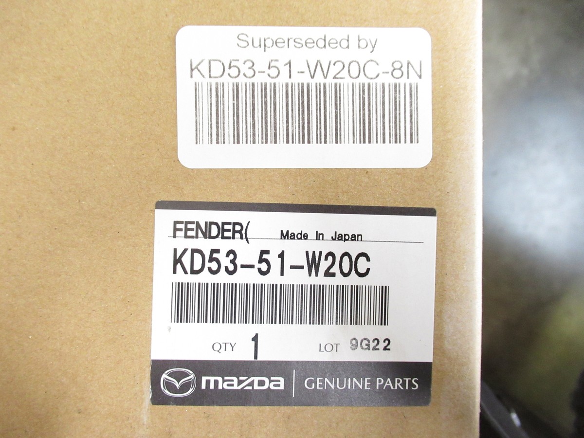 Genuine OEM Mazda KD53-51-W20C-8N Passenger Front Wheel Opening
