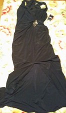 NWT Chaps Navy Evening Gown Size 8