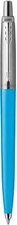 Parker Jotter Ballpoint Pen Stainless Steel & Sky Blue Made In France New 212310