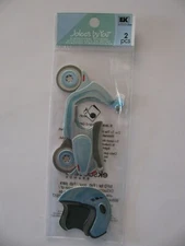 Jolee's by You Dimensional Stickers SCOOTER & HELMET 2 Pieces NIP