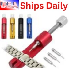 Metal Adjustable Watch Band Strap Bracelet Link Remover Repair Adjuster Tool kit