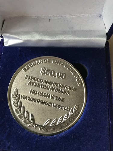 Bethany Blues BBQ Pit $50 Gift Coin. *It's $50 value for $40 (NEVER EXPIRES) - Picture 2 of 2