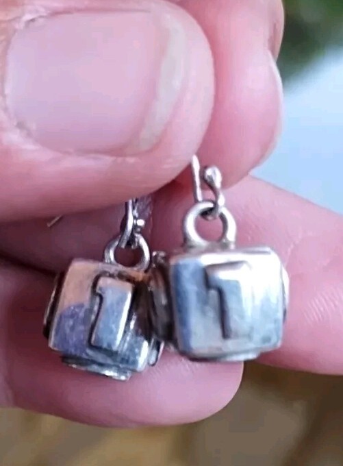 Cube Dangle Earrings - image 2