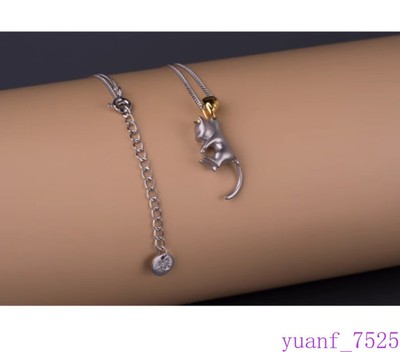 Silver Jewelry Sterling Sweet Cat Pendant Necklace Earrings Cute Accessory Gift