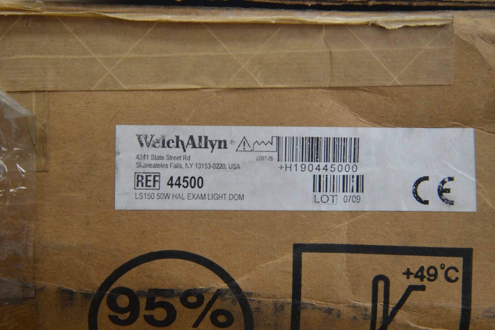 Welch Allyn LS-150 50W Halogen Exam Floor Light REF 44500