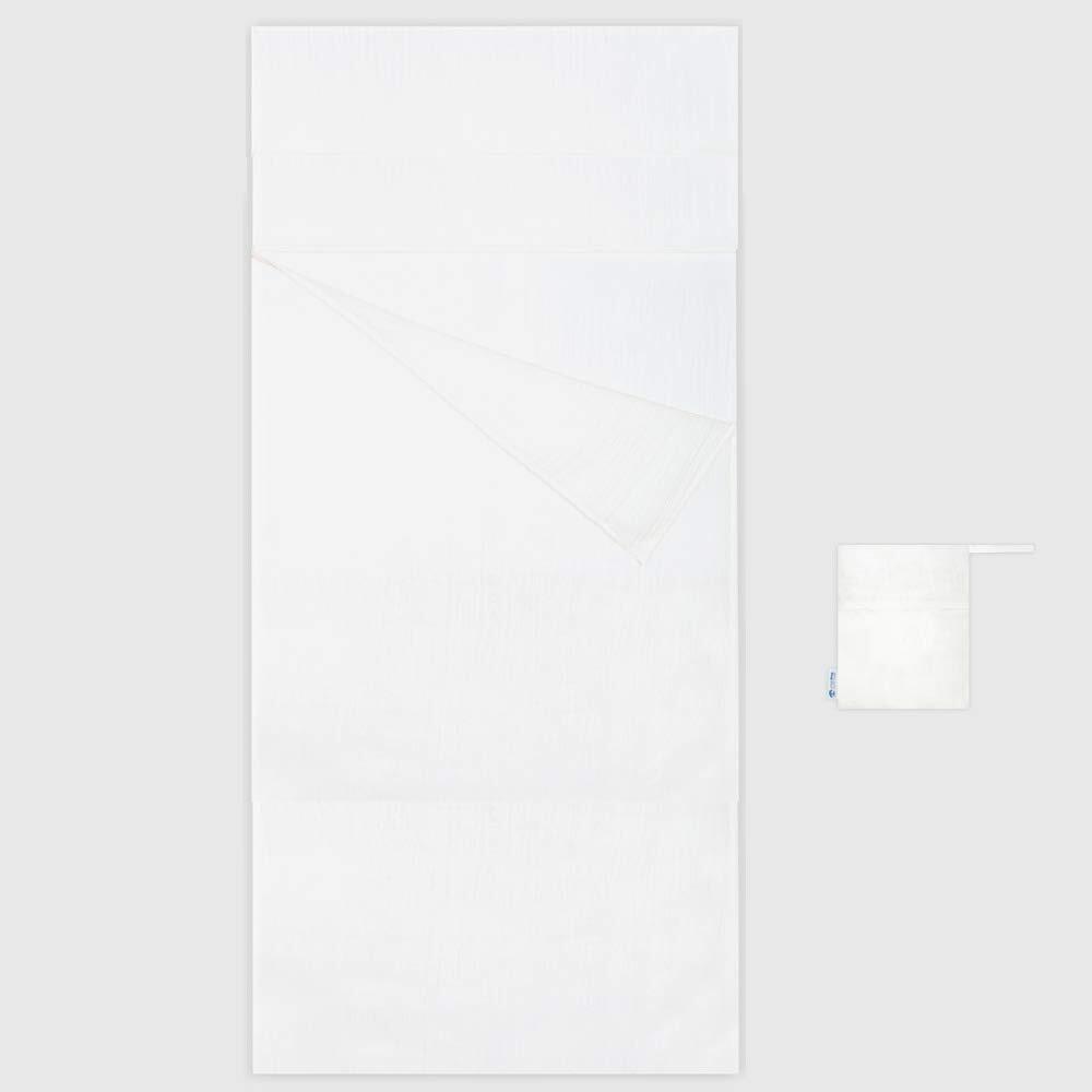 Lenzuolo Sacco a Pelo e sacco a pelo estivo - Leggero 97g - 100% Seta (C7Y)