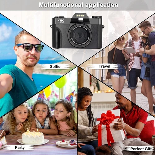 4K digital camera photography, 48MP full high definition camera with WiFi- - Picture 6 of 7