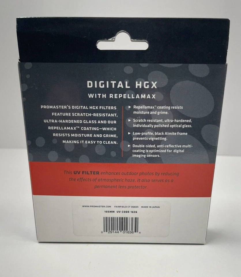 Pro Master Professional Filter Digital HGX With Repellamax 105mm UV Code 1636 - Image 2 of 4