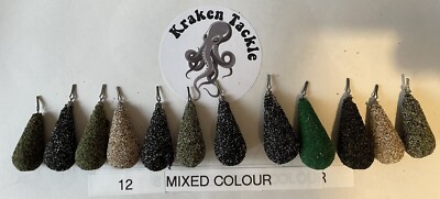 SET OF 12 Drop Shots, LRF Fishing, Course Fishing Sea COATED