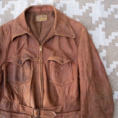 1930s Block Bilt Sportsman Leather Jacket, Size M (read description) - Picture 7 of 24