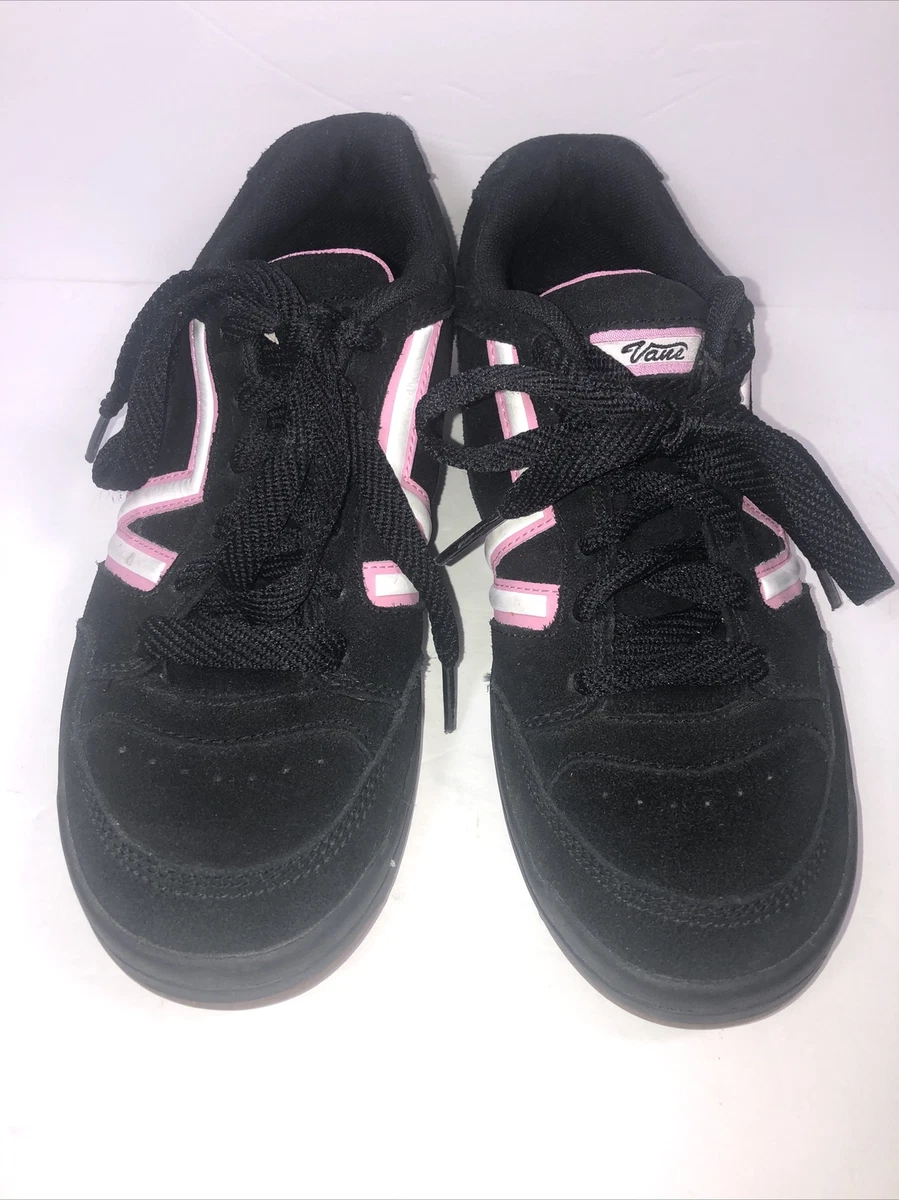 pink and black vans for girls