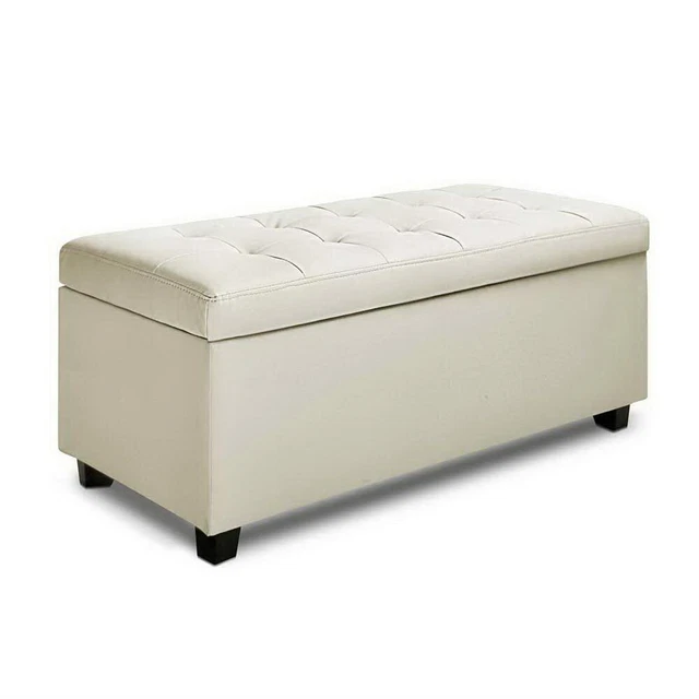 White Ottomans, Footstools & Poufs