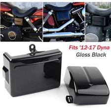 Battery Box Side Cover For Harley Dyna Fat Street Bob Low Rider Wide Glide 12-17