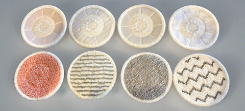 8 Microfiber Mop Replacement Pads Rotary 8" Diameter Floor Scrubber Pads