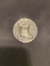 Wendell August Annual Christmas Ornament Hammered Aluminum - 2006 Stocking