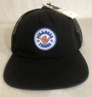 Quiksilver  Stranger Things  Lenora Hills Snapback Trucker Hat Black New