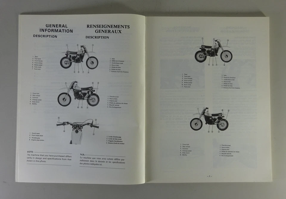 Manual De Taller Yamaha YZ 80 (H) Motocicleta De Tierra Desde 07/1980 - Imagen 3 de 3