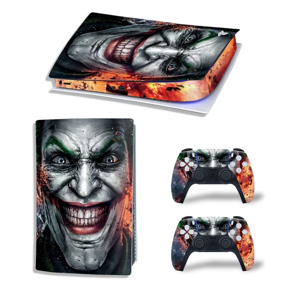 Stickers PS5 Joker autocollant console PlayStation 5 de salon et manette sans fil