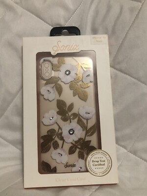 Sonix iPhone Xs Max Clear Coat Case - Rhinestone Harper Floral - New