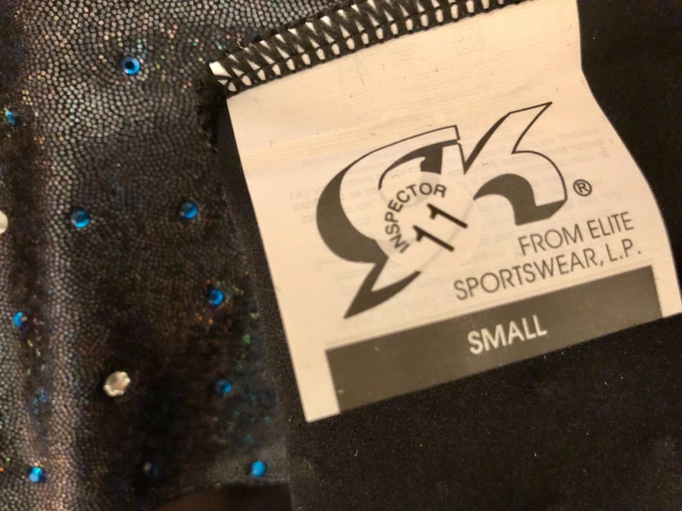 GK DANCE ADULTO PEQUEÑO NEGRO BRILLANTE AZUL CLARO JA PAR GUANTELETES DANCE Talla COMO NUEVO CON ETIQUETAS! Foto 4 de 4