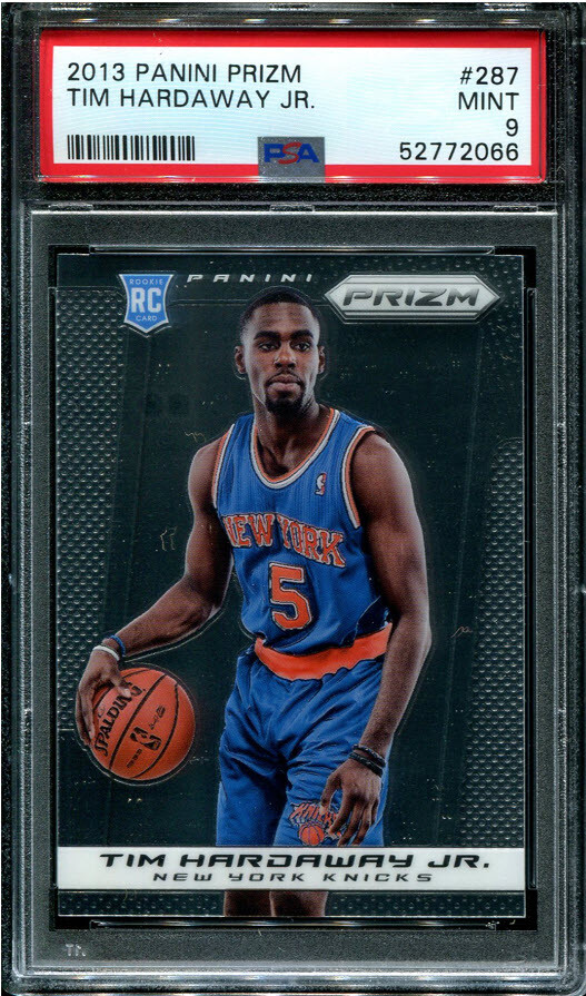PSA 9 MINT 2013 PANINI PRIZM TIM HARDAWAY JR. #287 KNICKS ROOKIE RC 72066 B178