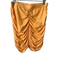 NWT Bobi Marigold Shirred Mini Skirt Size Medium