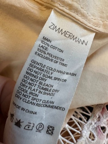Zimmermann Mini Dress Sz 0 AU 8 US 4 Laelia Diamond Flutter Meadow Floral Print - Picture 19 of 22