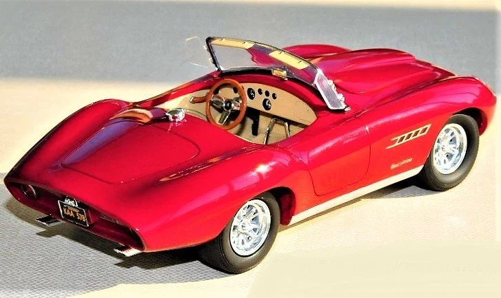 Custom Car 1963with Chevrolet 55Chevy57 Corvette Engine1 24Race12Model18 - Image 3 of 4