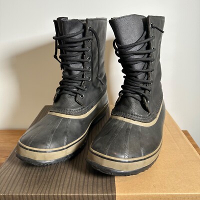 Sorel Mens 1964 Premium Waterproof Leather BOOTS Black 9 for  display picture 2