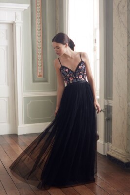 Needle & Thread Whisper Embellished Georgette Maxi Dress Size US 4