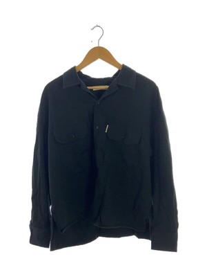 COOTIE Long Sleeve Shirt T W CABARDINE WORK L S Black Made in 