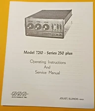 OMS-ABC-250 Plus =Contex 7210 Tube Linear Amplifier Operation Manual +Schematic