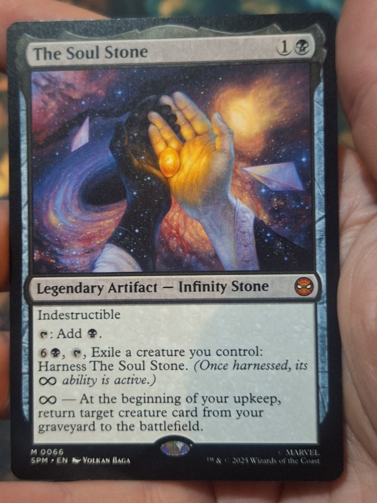 MTG Marvel's Spider-Man The Soul Stone #66 Mythic Legendary Artifact