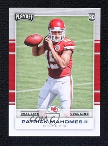 2017 Panini Playoff Rookies Goal Line Patrick Mahomes II #204 Rookie RC