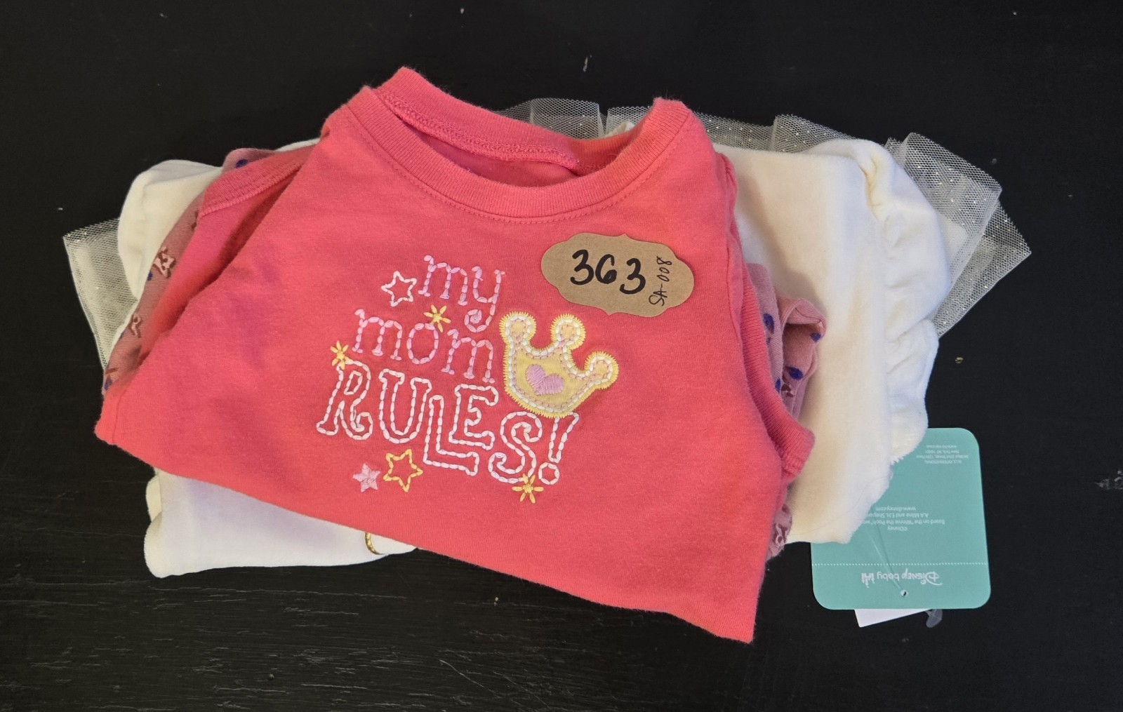 Infant Girl's Lot SZ 3 Months Long Sleeve One Z Sweater Osh Kosh Disney Carter