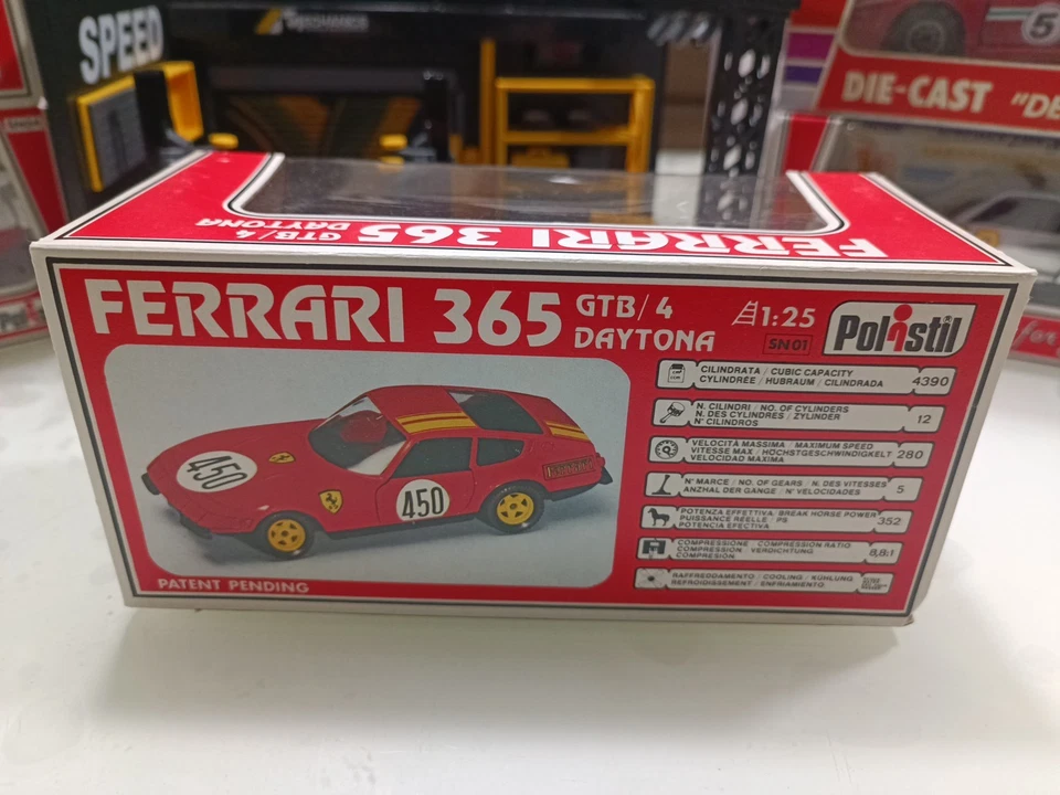 Ferrari 365 GTB/4 Daytona 1/25 Polistil Cod. SN01 #450 - Immagine 3 di 4
