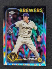 2024 Topps Chrome Update RayWave #USC169 Bryan Hudson Rookie Brewers RC