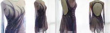 New Ice Figure Skating Dress Figure Skating Dress For Competition purple dyeing