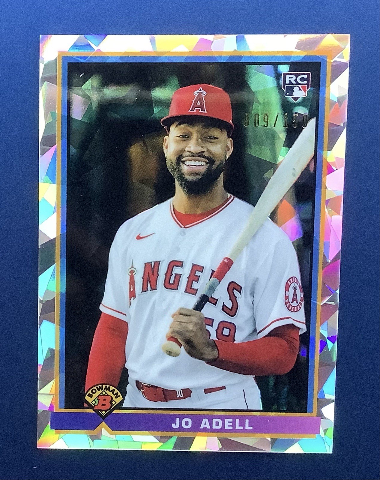 2021 Bowman Jo Adell 1991 Chrome RC Atomic Refractor Rookie #/150 Angels