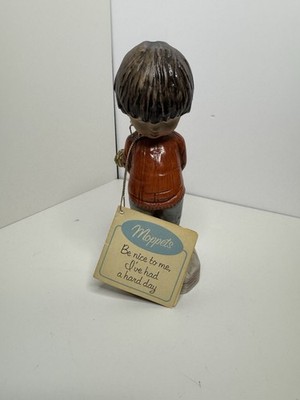 Gorham Moppets Porcelain Child Figurine, ''Be nice to me, I've had a hard day''