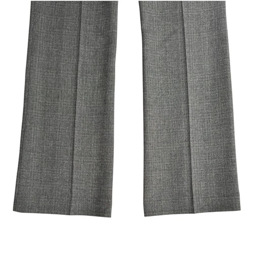 AMANDA & CHELSEA Womens 8 Straight Leg Dress Pants Stretch Low Rise Pleated GRAY - Picture 10 of 14