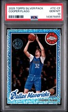 2025 TOPPS SILVER PACK 1980-81 TOPPS CHROME BASKETBALL COOPER FLAGG PSA 10