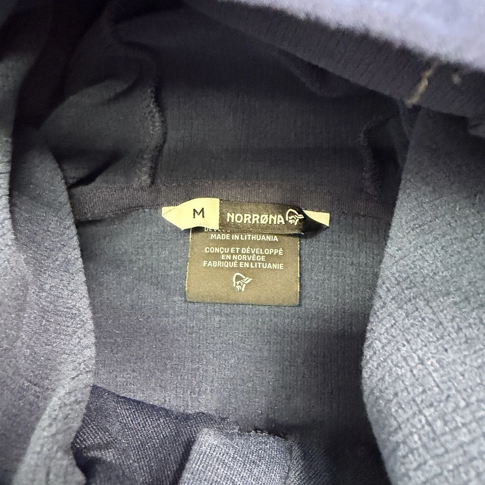 Norrona falketind warm2 stretch Hood Jacket Men Size Medium - Indigo Night Gorp - product detail image 7