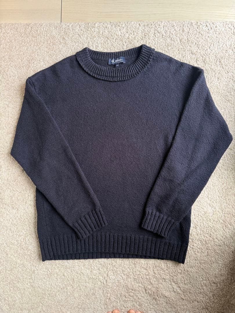 Loro Piana Navy Sweater L Knitted Jumper Mens Casual Excellent Condition