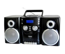 Naxa Boombox Portable CD Player, AM FM Stereo, Cassette Player and Recorder