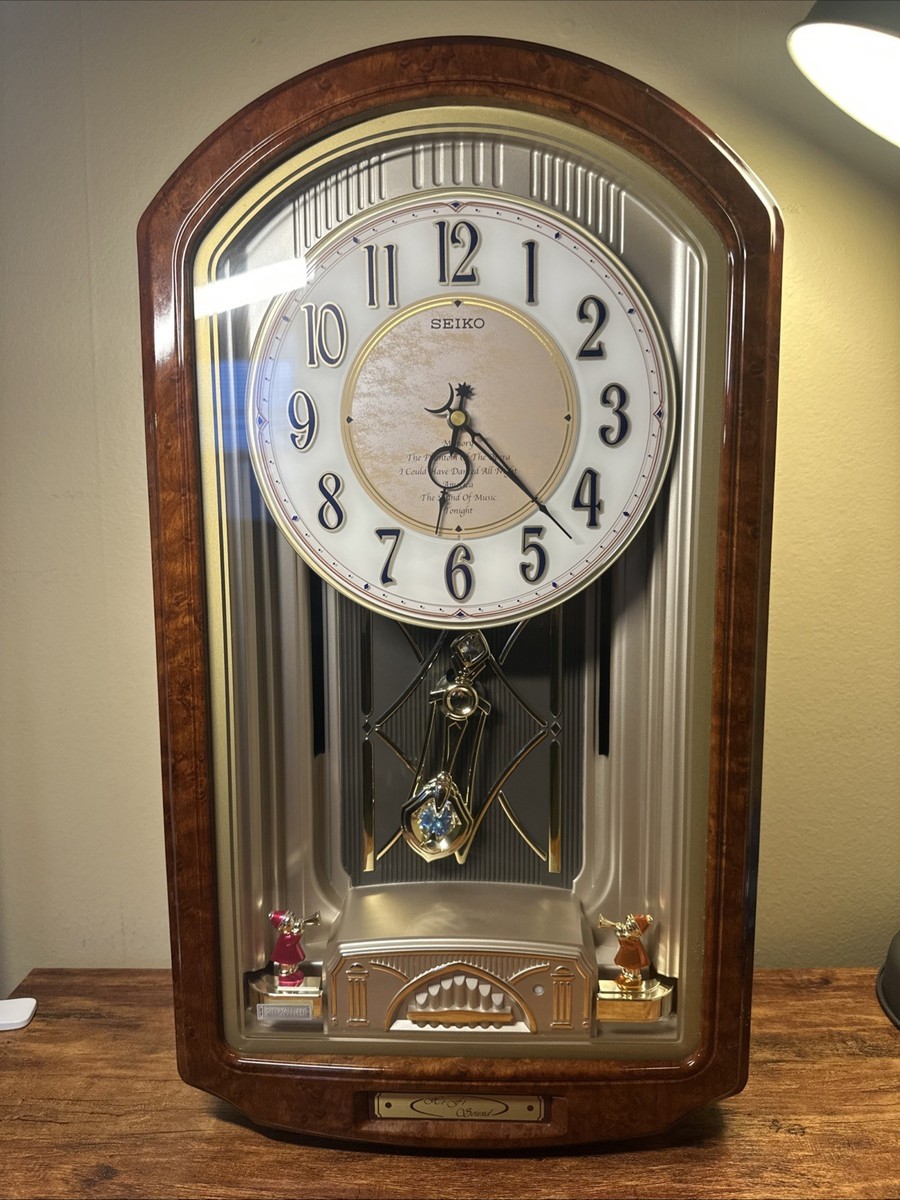SEE VIDEO SEIKO Melodies In Motion Dropping Dial QXM123BRH Musical