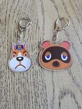 Animal Crossing Stickers Keychains New 2 Key Chains 50 Stickers Decals NWT