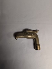 Vintage Brass Eagle Head Cane Handle Walking Stick Topper