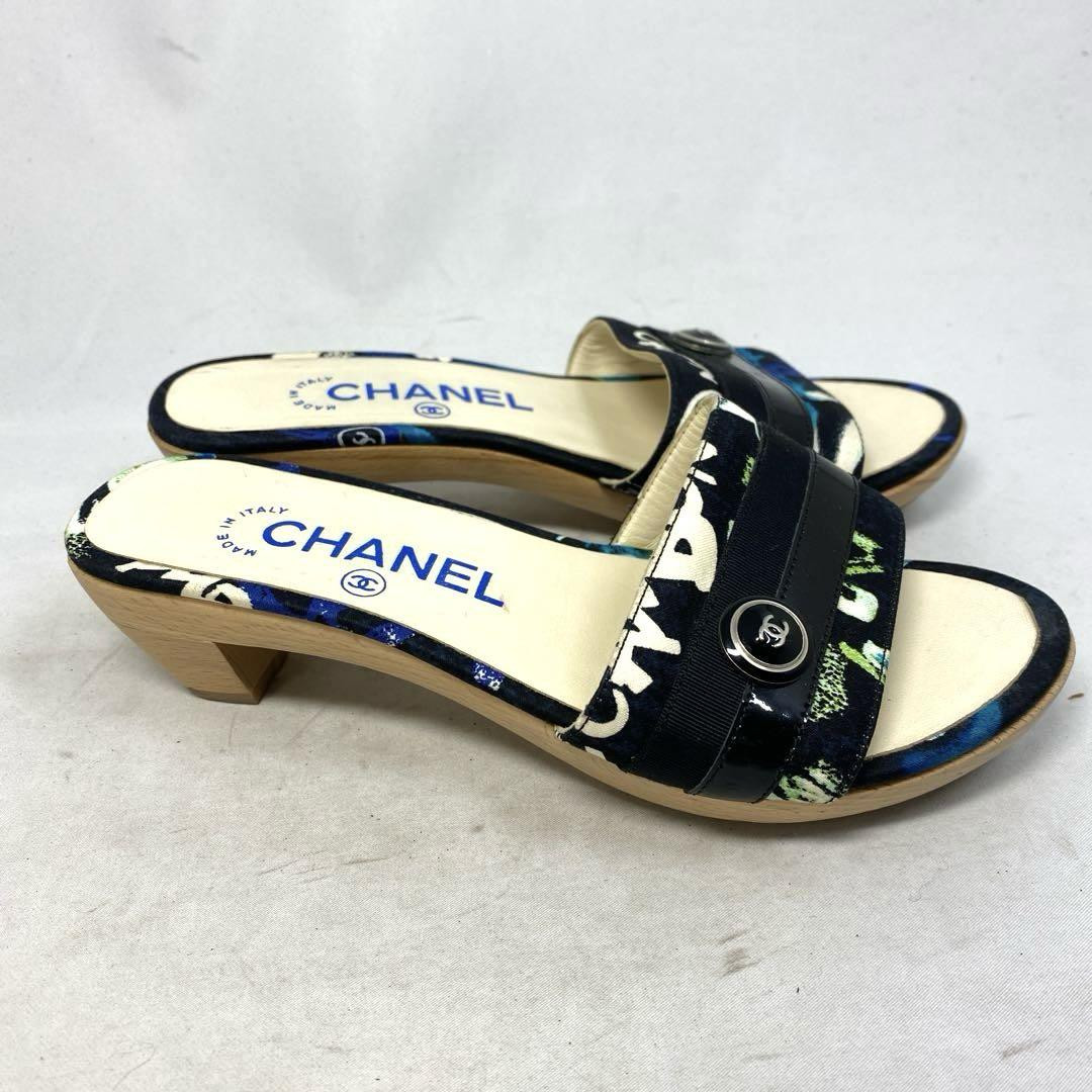 Chanel Mules Sandals Multicolor With Coco Mark Size 34 US About4 For Women thumbnail 17