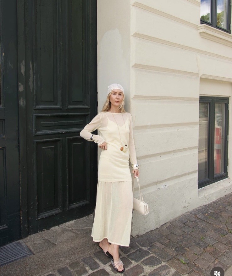 yellow knit dress zara Zara Bobble Knit Midi Dress by Zara